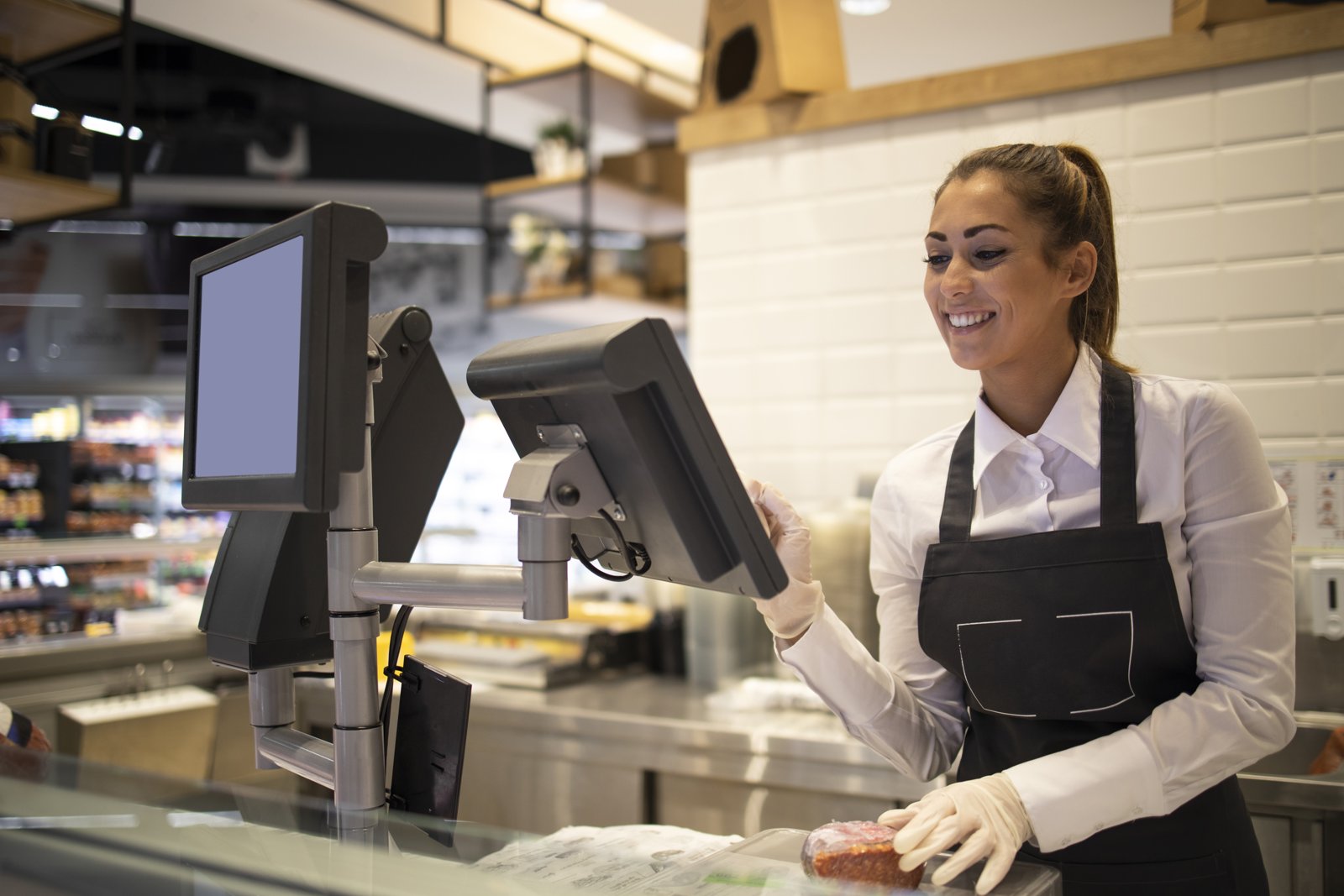 smartid CAFE in a retail checkout setting